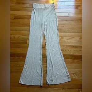 H&M off white flare pants